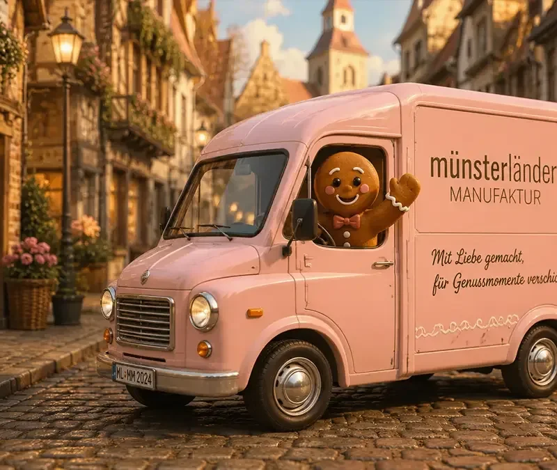 Muensterlaender marzipan manufaktur lebkuchenherzen mit logo
